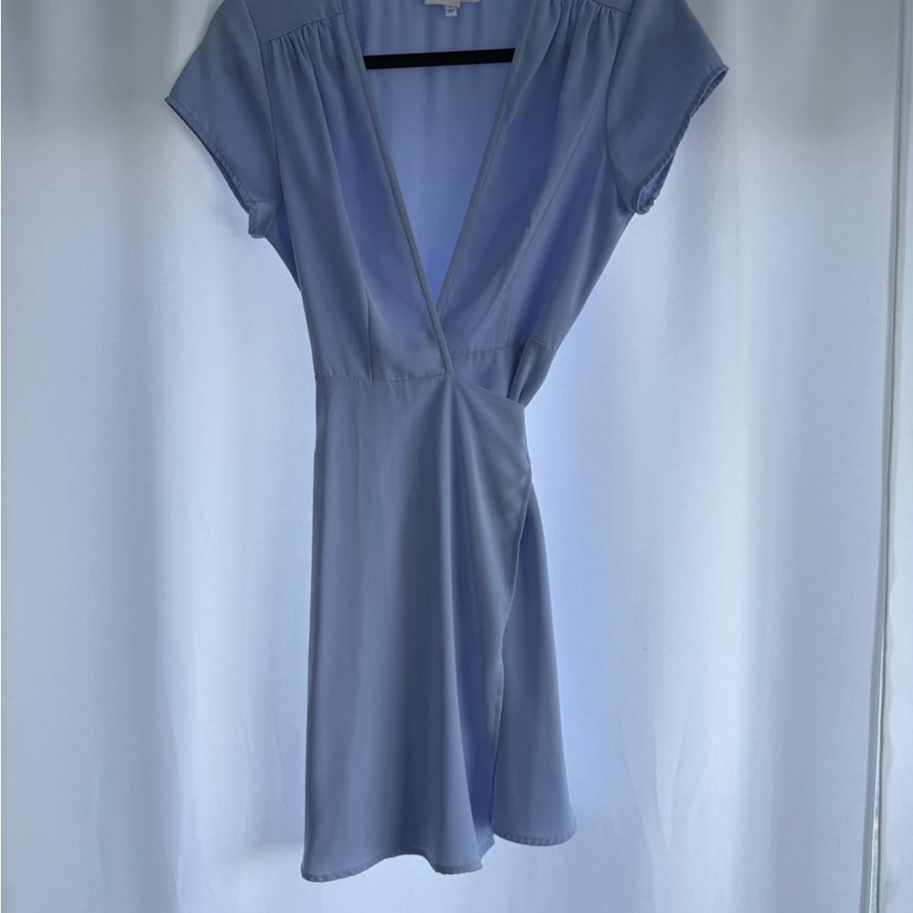 by the way. Light Blue Mini Dress